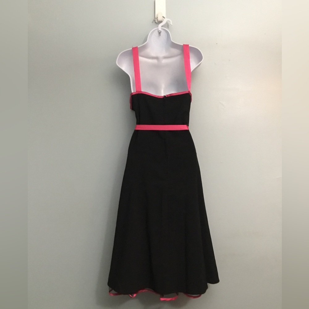 dressbarn Black Dress with Pink Trim - Picture 2 of 13